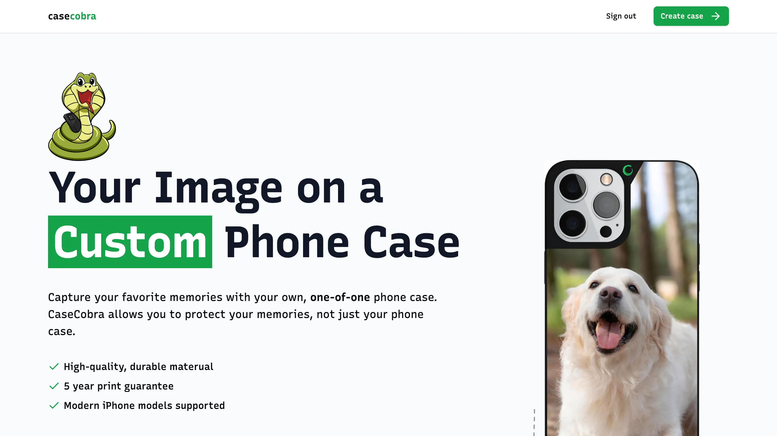 A screenshot of https://case-cobra-shop.vercel.app/